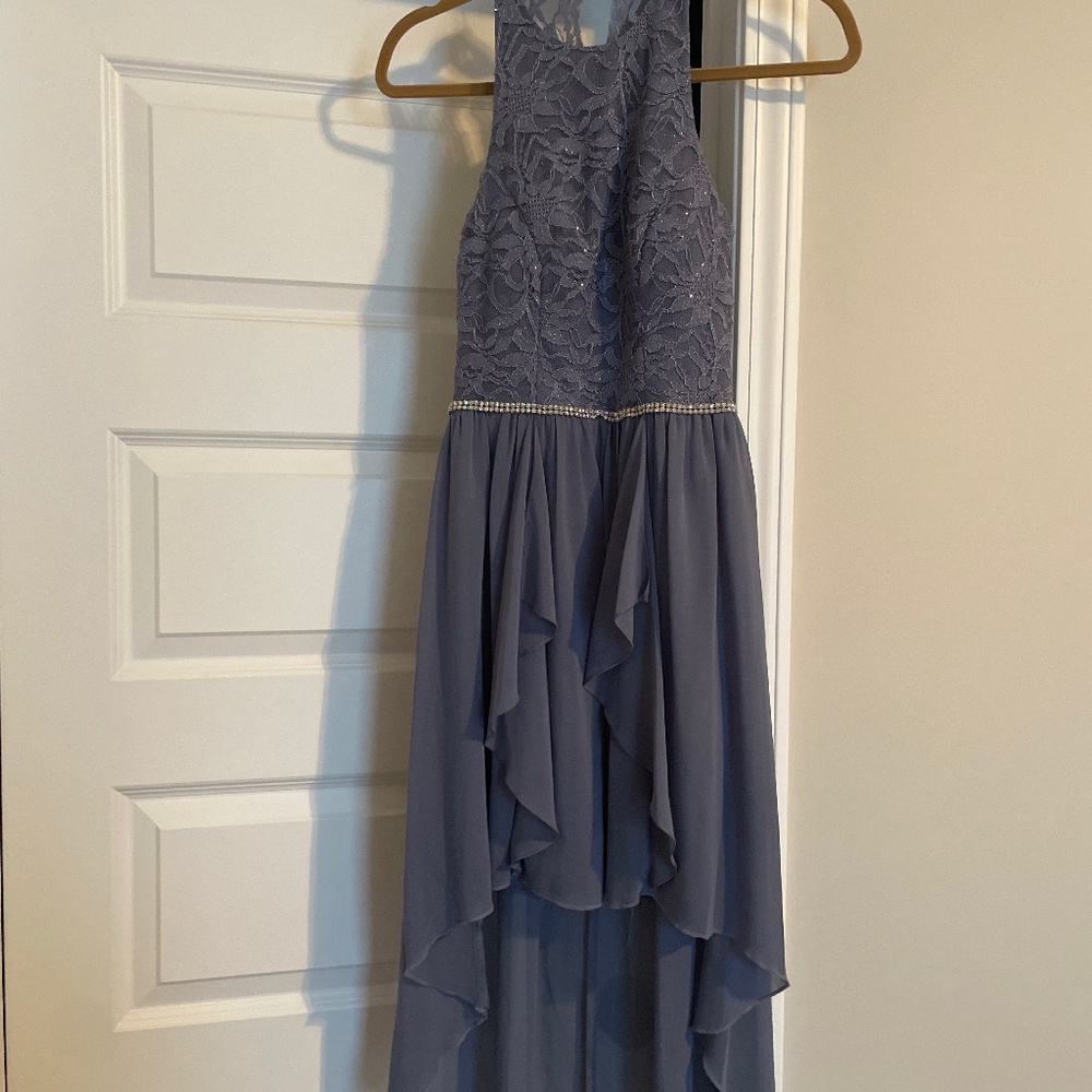 City Triangles Halter High Low Dress